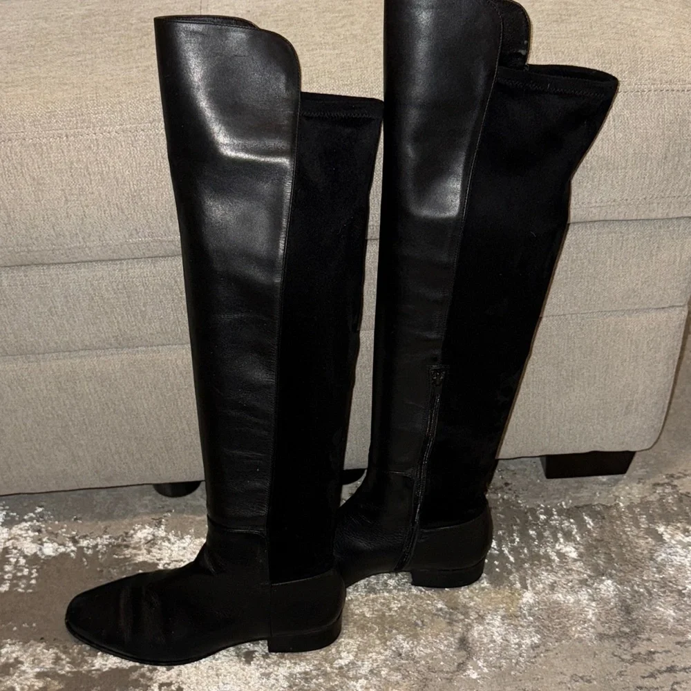 Miss Albright Black Over the Knee Boots
